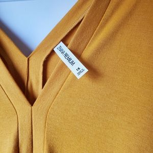 Coord Set, Size 1X, Mustard Yellow